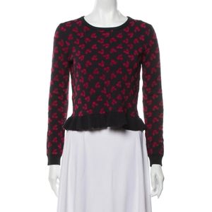 Designer Altuzarra sweater w/ red cherries